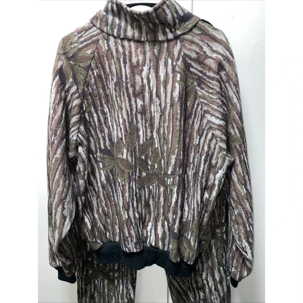 World Famous Sports Large Javket & Pants Fleece Camo Set Made In The USA Hunting